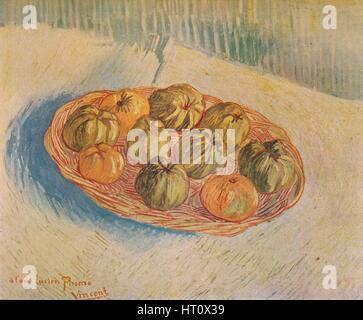 "Panier Rempli de pommes", 1887. Artista: Vincent van Gogh. Foto Stock