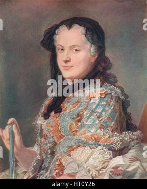 Marie Leczinska', C1748. Artista: Maurice-Quentin de La Tour. Foto Stock