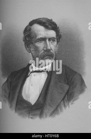 David Livingstone, scozzese e missionaria africana di explorer, 1860s (1883). Artista: sconosciuto. Foto Stock