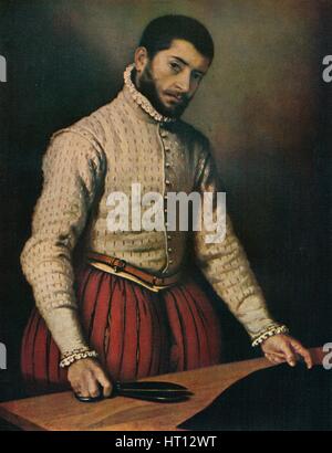 Il Sarto (Il Tagliapanni), c1565, (1911). Artista: Giovanni Battista Moroni Foto Stock