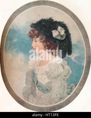 Signora Elizabeth Lambert, c1782, (1917). Artista: Giovanni Baldrey Foto Stock