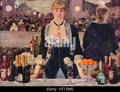 Il bar alle Folies-Bergere, 1882, (1938). Artista: Edouard Manet Foto Stock