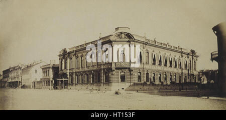 Il palazzo Stroganov a San Pietroburgo, 1860s. Artista: Bianchi, Giovanni (1812-1893) Foto Stock