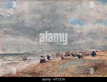 "Rhyl Sands', C1850. Artista: David Cox il sambuco. Foto Stock