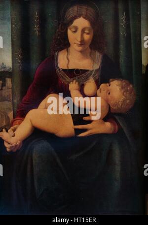 "La Vergine e il bambino', c1493-9. Artista: Giovanni Antonio del Boltraffio. Foto Stock