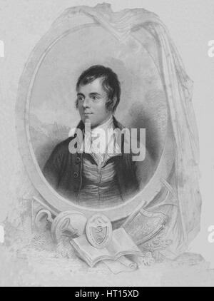 "Robert Burns - poeta', 1840. Artista: John Rogers. Foto Stock