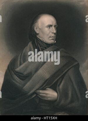 Allan Cunningham (1784-1842), poeta Scozzese e autore, 1840. Artista: J Thomson. Foto Stock