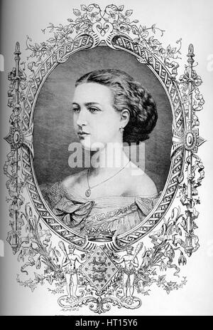 La futura regina Alexandra al momento del suo matrimonio, c1863 (1910). Artista: sconosciuto. Foto Stock