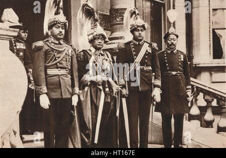 "H.h. Maharaja Bhim Shum Shere Jung Bahadur Rana", 1937. Artista: sconosciuto. Foto Stock