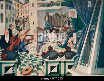 'Dettaglio di decorazione murale in un Concert-Room in una casa privata', C1927. Artista: Alexandre Jacovleff. Foto Stock