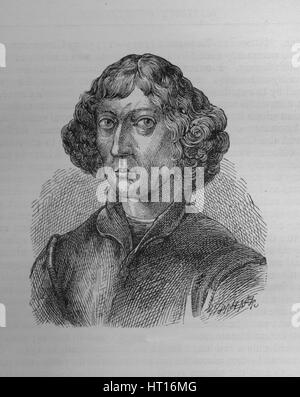 Niccolò Copernico, polacco del matematico e astronomo, 1894. Artista: sconosciuto. Foto Stock