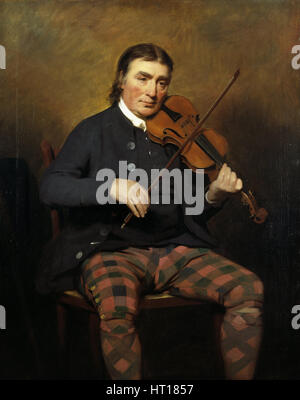 Ritratto del violinista e compositore Niel Gow (1727-1807), 1787. Artista: Raeburn, Sir Henry (1756-1823) Foto Stock