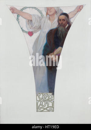 John Amos Comenius, 1911. Artista: Mucha, Alfons Maria (1860-1939) Foto Stock