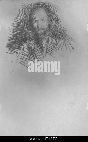 'Swinburne', c1877, (1904). Artista: James Abbott McNeill Whistler. Foto Stock