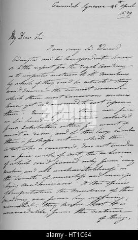 Una lettera da Martin Archer Shee, 1839 (1904). Artista: Sir Martin Archer Shee. Foto Stock