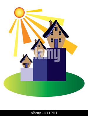 Mercato immobiliare i bracci Illustrazione Vettoriale