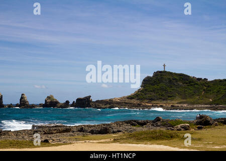 Pointe des Chateaux, Guadalupa, dei Caraibi Foto Stock