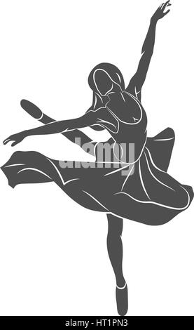 Ballerino Ballerin Abstract Illustrazione Vettoriale