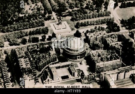 Vista aerea della Royal Albert Hall, 1939. Artista: sconosciuto Foto Stock
