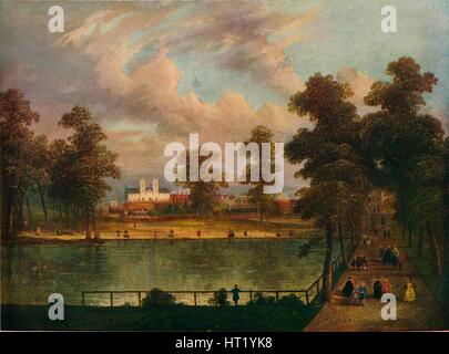 Vista in St James Park mostra Rosamond stagno, 1840 (1909). Artista: William Hogarth Foto Stock