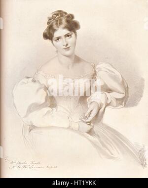 Frances Anne Fanny Kemble, (1809-1893), attrice britannica, c1829, (1909). Artista: Richard James Lane Foto Stock