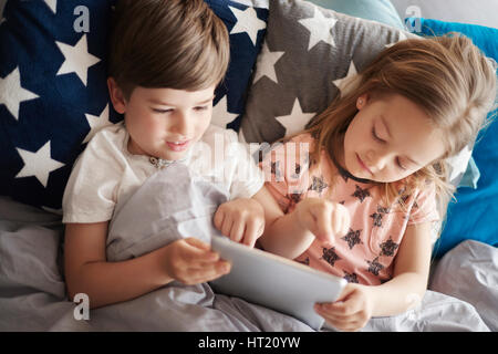 Mattina tempo nel letto Foto Stock