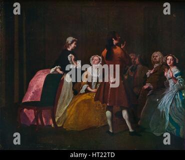 "La famiglia Harlowe, da Samuel Richardson Clarissa dell', C1745. Artista: Joseph Highmore. Foto Stock