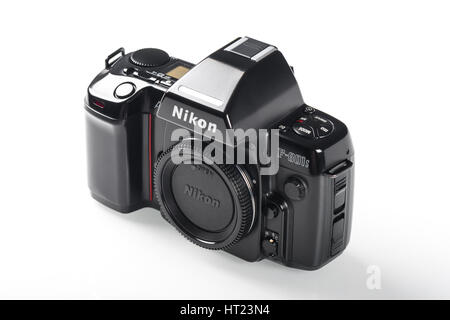 BANGKOK, Tailandia - 30 settembre 2014: Nikon F-801s corpo fotocamera fotocamera Film realizzati da Nikon. Foto Stock