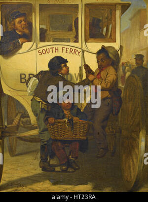 La gente colorata non è consentita su questa linea, 1863. Artista: Marrone, John George (1831-1913) Foto Stock