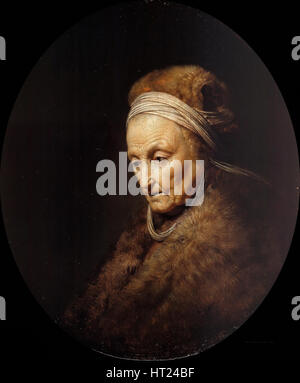 Ritratto di Rembrandt della madre. Artista: Dou Gerard (Gerrit) (1613-1675) Foto Stock