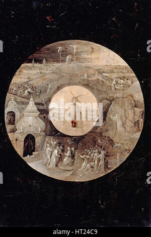 San Giovanni Evangelista a Patmos (lato di retromarcia). La Passione di Cristo, c. 1505. Artista: Bosch Hieronymus (c. 1450-1516) Foto Stock