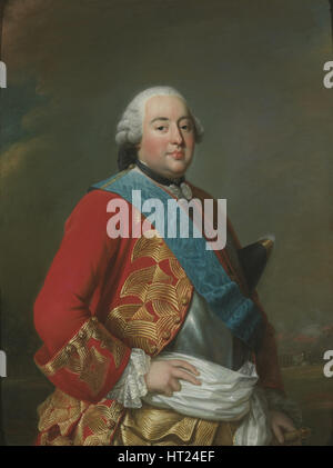 Ritratto di Louis Philippe I (1725-1785), Duce de Orléans, ca 1770. Artista: Roslin, Alexander (1718-1793) Foto Stock