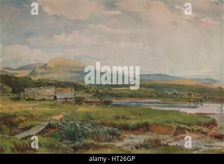 "Scena di fiume con Cottages', C1887. Artista: Thomas Collier. Foto Stock