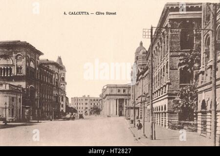 "Calcutta - Clive Street', C1900. Artista: sconosciuto. Foto Stock