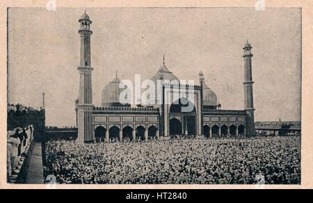 "Jama Masjid, Delhi', C1900. Artista: sconosciuto. Foto Stock