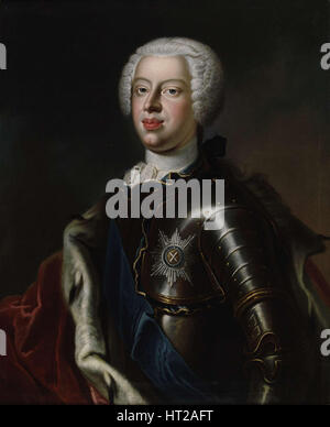 Ritratto del duca Antonio Ulrico di Brunswick (1714-1774), c. 1740. Artista: Anonimo Foto Stock