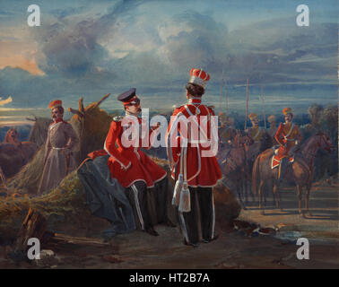 La Crimea Tatar Life Guard Squadron, c. 1850. Artista: Ladurner, Adolphe (1798-1856) Foto Stock