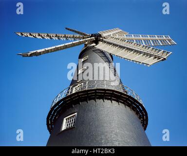 Commerciante Sibsey Windmill, Lincolnshire, c2000s(?). Artista: sconosciuto. Foto Stock