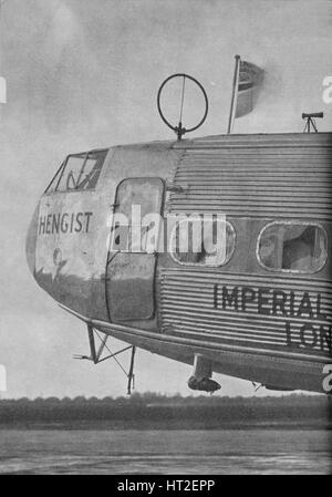 Attrezzature dell'antenna sull'Imperial Airways liner Hengist, c1936 (C1937). Artista: Guglielmo Marconi Wireless Telegraph Co Ltd. Foto Stock