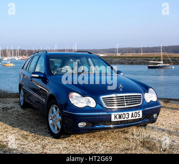 2003 Mercedes Benz C270 Station Wagon. Artista: sconosciuto. Foto Stock