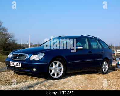 2003 Mercedes Benz C270 Station Wagon. Artista: sconosciuto. Foto Stock