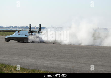 La British Steam Car Challenge test a Thorney Island Artista: sconosciuto. Foto Stock