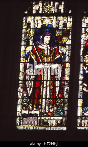 Vetrata re Enrico IV d'Inghilterra (1367-1413), la Cattedrale di Canterbury, xx secolo. Artista: CM Dixon. Foto Stock