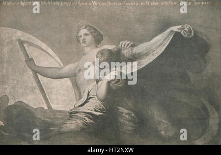 'Tempo e Oblivion', c1864, (1917). Artista: George Frederick Watts. Foto Stock