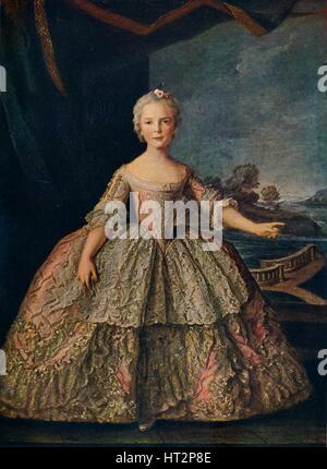 "Isabella de Bourbon, Infanta di Parma, 1747 (c1927). Artista: Jean-Marc Nattier. Foto Stock