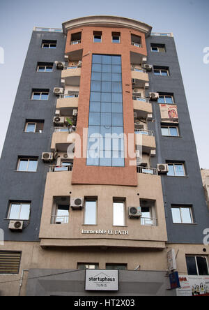 Tunisi, Tunisia. 03 Mar, 2017. La casa di avvio a Tunisi, Tunisia, 03 marzo 2017. Foto: Soeren Stache/dpa/Alamy Live News Foto Stock