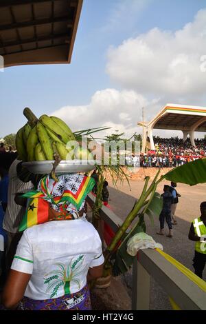 Ghana - Celebrando 60 anni di indipendenza per la dominazione britannica. Foto Stock