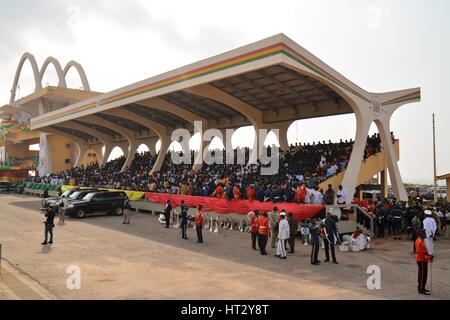 Ghana - Celebrando 60 anni di indipendenza per la dominazione britannica. Foto Stock