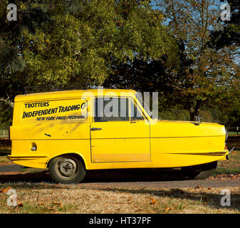 Trotter il Reliant Van da 'Only Fools and Horses programma tv. Creatore: sconosciuto. Foto Stock