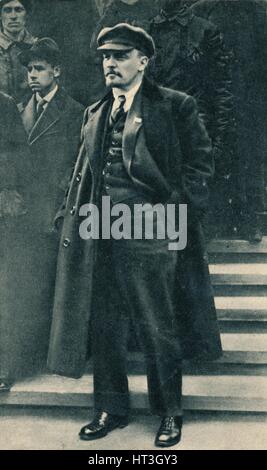 "Vladimir Ilich Lenin, Russo leader bolscevico, Mosca, Russia, 1 maggio, 1919. Artista: sconosciuto. Foto Stock